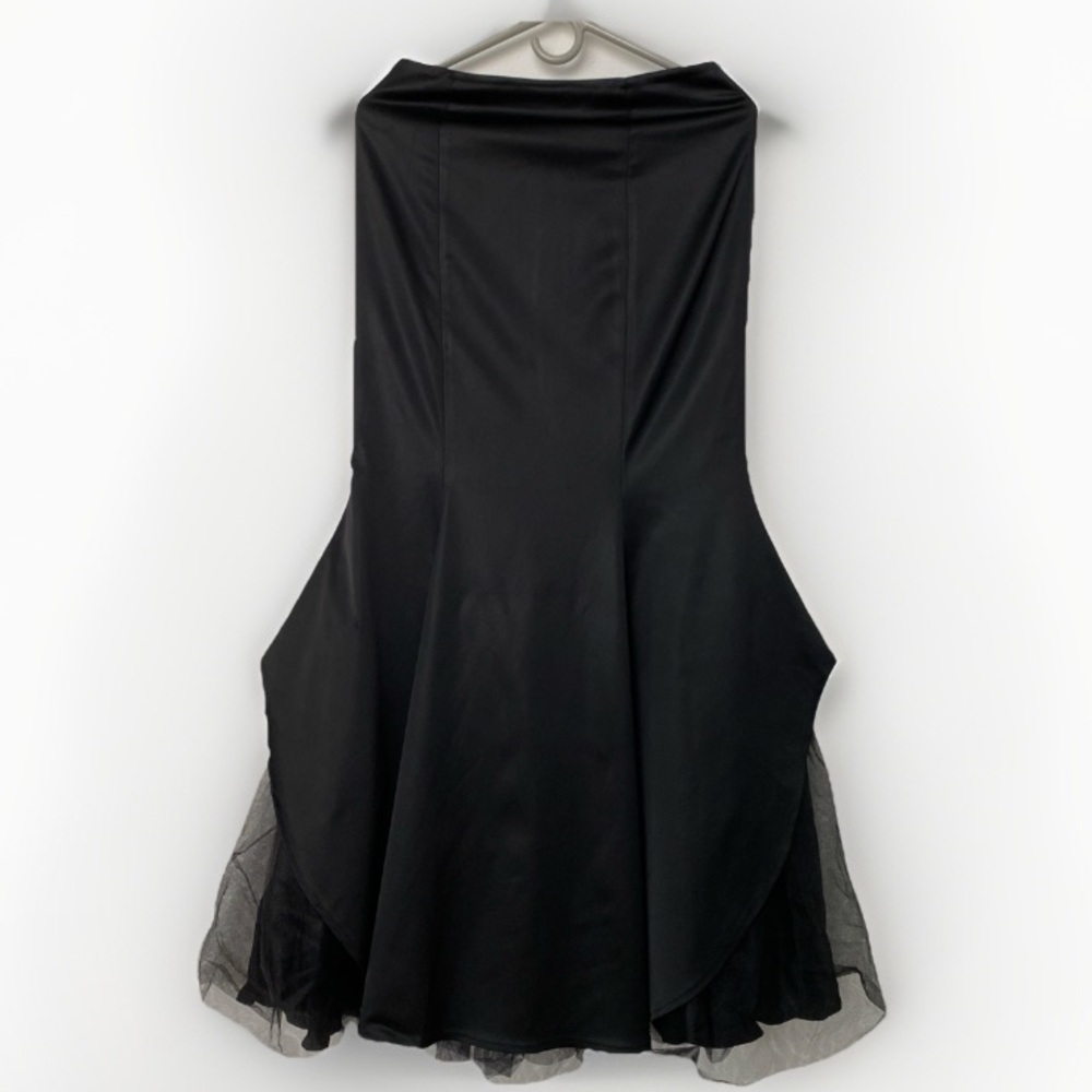 Double Layer Satin Maxi Skirt